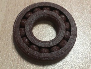 my customized parametric radial bearing mechanical toys 3d print model - Mito3D