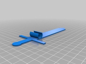 my customized sword pen holder bookmark other 3d print model - Mito3D