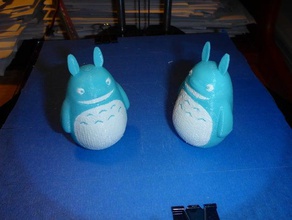 two-colored totoro sculptures my neighbor 3d print model - Mito3D