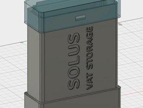 scatola di immagazzinaggio solus sla iva 3d la stampante accessori 3d print model - Mito3D