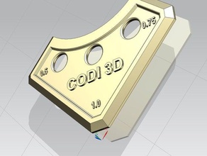 spatola per fare le giunzioni in silicone effettuare di silicio mano strumenti bordo circolare dritto codi3d stebo straight edge 3d print model - Mito3D