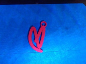 lovatic heart keychains hearts valentine valentines day gifts 3d print model - Mito3D