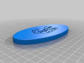 florida gators logo oval box lid insert containers sketchup twitch 3d print model - Mito3D