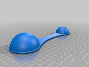 il mio personalizzato di misura spoonscoop uno due che si sono concluse cucina pranzo 3d print model - Mito3D