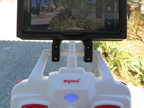 syma transmitter fpv phone holder rc vehicles drone gopro note 3 5 quadcopter samsung galaxy x5c x8c 3d print model - Mito3D