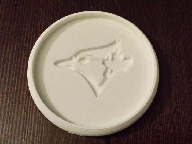 toronto bluejays coaster decor baseball blue jays customized drink mlb 3D print model - Mito3D