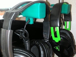 wire rack shelf headphone holder organization audio acessories gaming headphones 3d print model - Mito3D