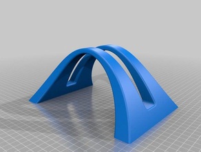 élégant arc macbook pro stand 9x9 ordinateur 3d print model - Mito3D