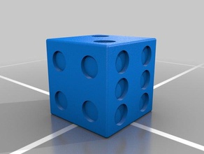 six sided die dice why do even bother 3d print model - Mito3D