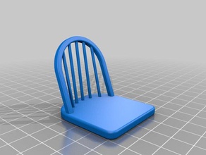 silla miniatura modelo muebles el de los snapfit 3d print model - Mito3D