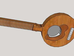 proje benzersiz bir gitar müzik 3d print model - Mito3D