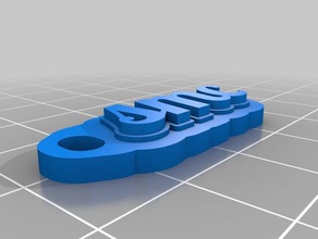 smc de porte-clés personnalisé 3d print model - Mito3D