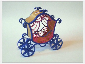 carriage cinderella decor 3d printing decoration valentines day 3d print model - Mito3D