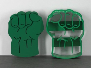 hulk cookie cutter configurator kitchen dining 3d print model - Mito3D