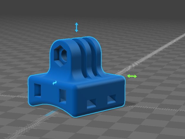Kabelbinder mount gopro Kamera 3D print model - Mito3D