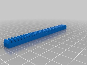 mis personalizado de lego engranaje del bastidor 1x12 la construcción juguetes 3d print model - Mito3D