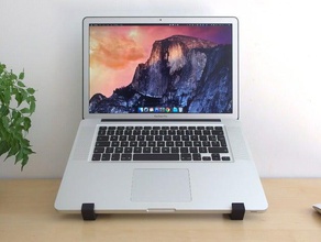 geometric stand computer apple geometry laptop mac macbook pro 3d print model - Mito3D