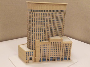 liberty mutual headquarters 157 berkeley street buildings structures 3d print model - Mito3D