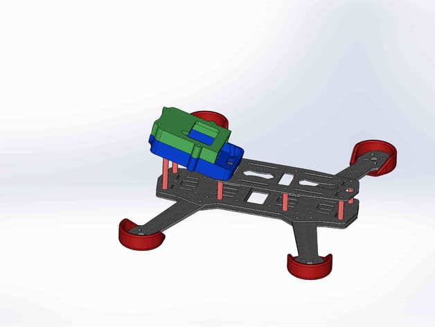 foxeer 1 çarpışma kutusu zmr montaj 22xx koruma efsane rc araçlar 3D print model - Mito3D