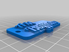 am buffalo keychain keychains customized 3d print model - Mito3D