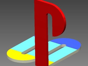 playstation logo models 3d print model - Mito3D
