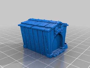 dog kennel 28mm scale toys games house frostgrave mordheim warhammer 3d print model - Mito3D