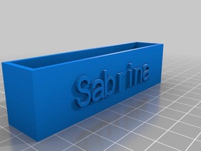 sabrinaed basic business card holder office customized 3d print model - Mito3D