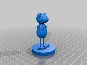kermit 3d impressão sapo muppets 3d print model - Mito3D