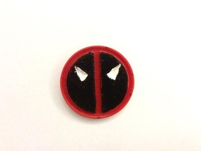 deadpool badge coins badges awesome 3d print model - Mito3D