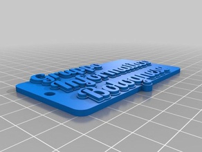 tag keychain keychains customized 3d print model - Mito3D