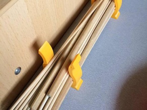 lyrid chopstick skewer caddy kitchen dining useful 3d print model - Mito3D