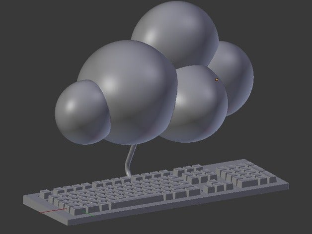 cloud computing other computer terminology fun 3D print model - Mito3D