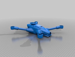 drone quadcopter diy 3d printed custom dji naza drones 3d print model - Mito3D