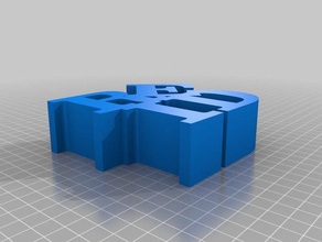 meine angepasste word-Skulptur Skulpturen 3d print model - Mito3D