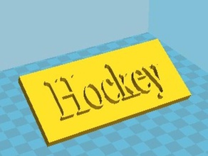 hockey 3d impresión 3d print model - Mito3D