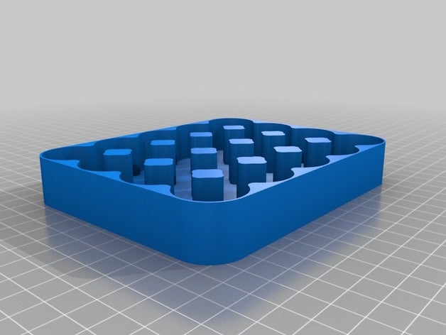 5x4 rack recipientes personalizado 3D print model - Mito3D