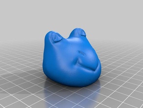 sorrindo sapo animais sculptris 3d print model - Mito3D