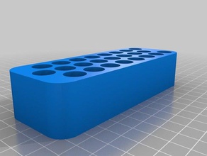 bandeja de 24 pilhas aaa organização 3d print model - Mito3D