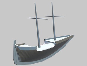 procedurali nave tutto casuale tutti i openscad giochi la barca customizer miniature parametrico 3d print model - Mito3D