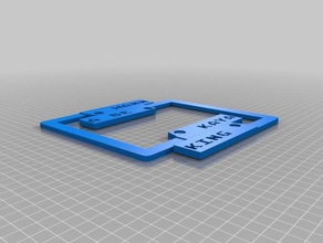 quero caiaque placa de licença fronteira sinais logotipos personalizado 3d print model - Mito3D