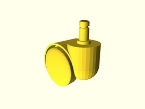chair caster office 3d print model - Mito3D