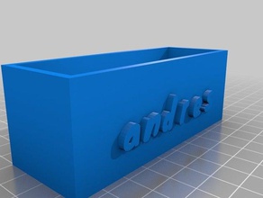 caja andrés de la oficina personalizado 3d print model - Mito3D