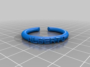 my customized text ringbraceletcrown thing fashion 3d print model - Mito3D