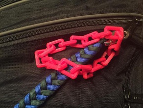 catena di collegamento accessori un pezzo unico le maglie della cotta maglia catene ad incastro portachiavi 3d print model - Mito3D