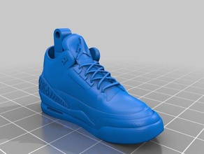 air jordan iii keychains 3d printer art basketball nba sneaker sneakers 3d print model - Mito3D