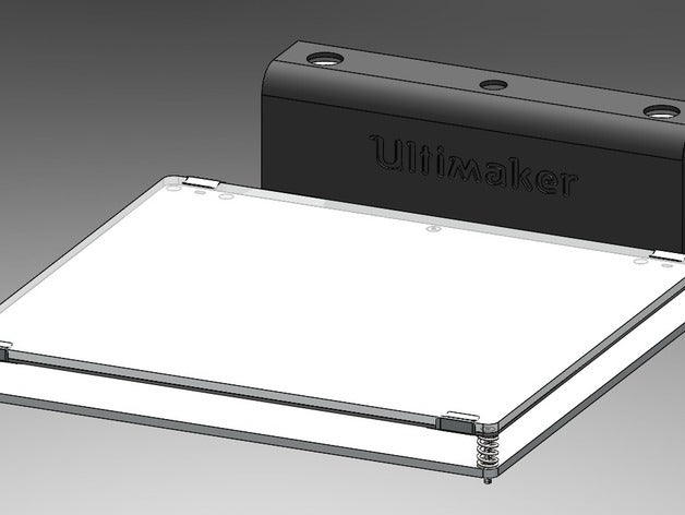 ultimaker lettino riscaldato cover originale+ 2 3 d la stampante accessori 3D print model - Mito3D