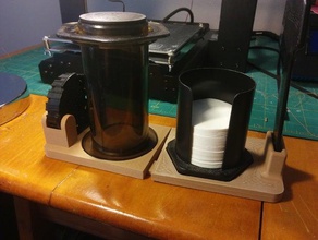 aeropress stand cucina pranzo 3d print model - Mito3D