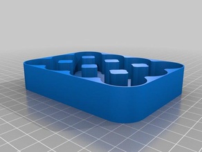 3x4 bandeja recipientes personalizado 3d print model - Mito3D
