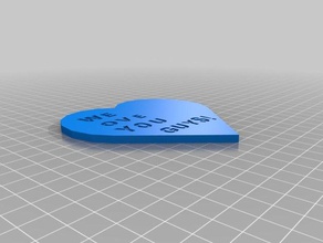 saknilap le heart 2 3d printing 3d print model - Mito3D
