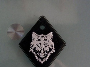 llavero lobo animais 3d print model - Mito3D